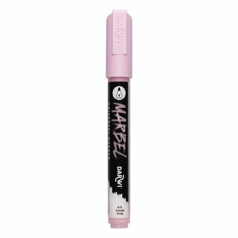 Darwi MARBEL Marker Candy Pink 4 mm, opaque acrylic marker with round tip