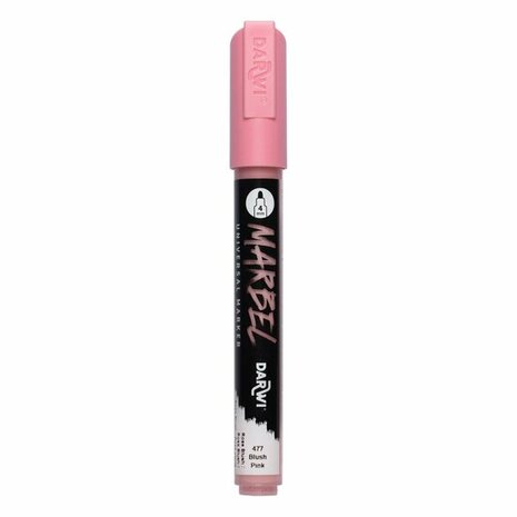 Darwi MARBEL Marker Powder Pink 4 mm, opaque acrylic marker with round tip