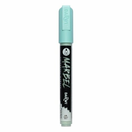 Darwi MARBEL Marker Soft Mint Green 4 mm, opaque acrylic marker with round tip