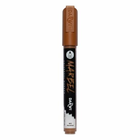Darwi MARBEL Marker Hazelnut Brown 4 mm, opaque acrylic marker with round tip
