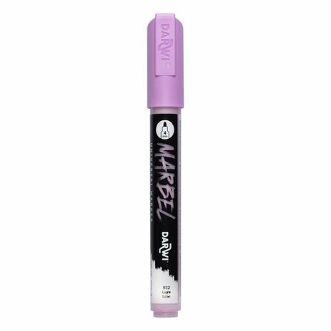 Darwi MARBEL Marker Light Lilac 4 mm, opaque acrylic marker with round tip