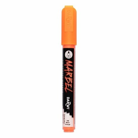 Darwi MARBEL Marker Neon Orange 4 mm, opaque acrylic marker with round tip