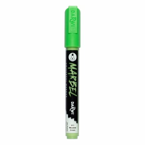 Darwi MARBEL Marker Grass Green 6 mm, opaque acrylic marker with chisel tip