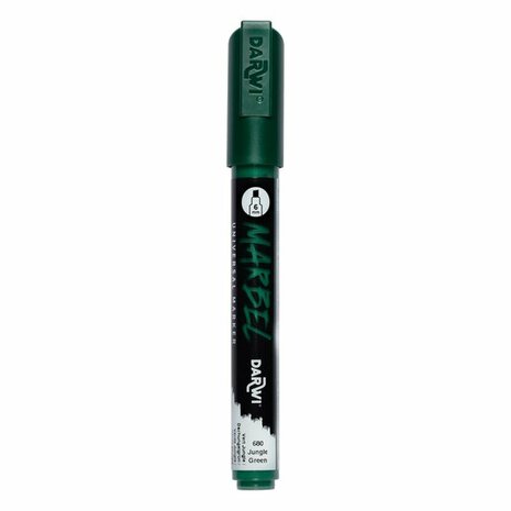Darwi MARBEL Marker Jungle Green 6 mm, opaque acrylic marker with chisel tip