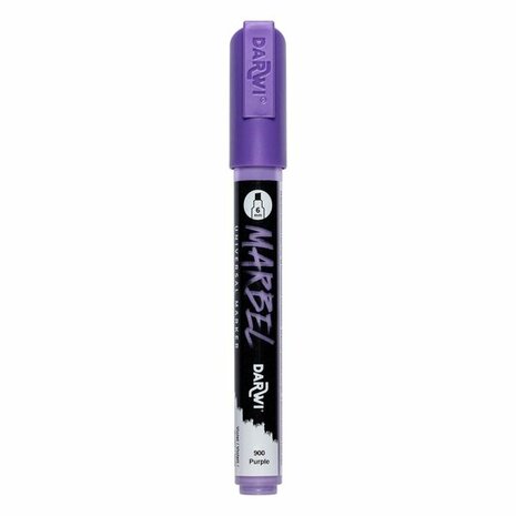 Darwi MARBEL Marker Violet 6 mm, opaque acrylic marker with chisel tip