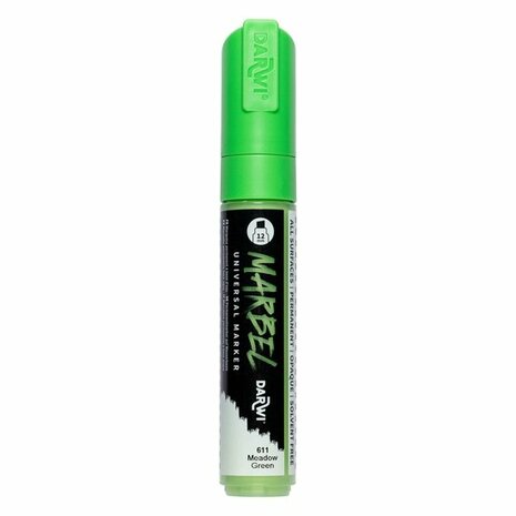 Darwi MARBEL Marker Grass Green 12 mm, opaque acrylic marker with broad bevel tip