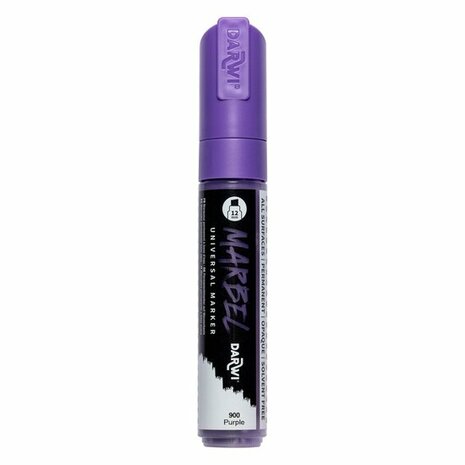 Darwi MARBEL Marker Violet 12 mm, opaque acrylic marker with broad bevel tip