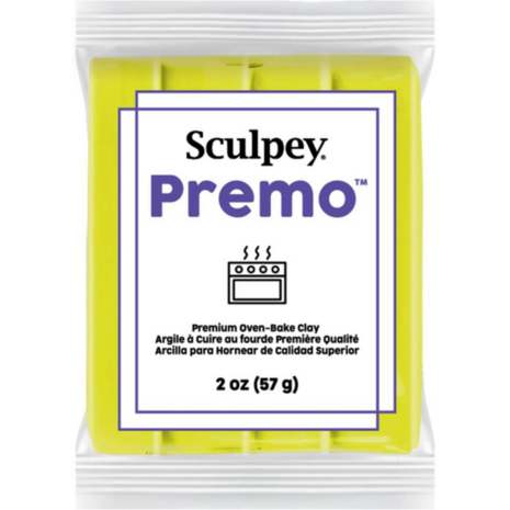 Sculpey Premo Fluorescent Yellow 57 g &ndash; productfoto