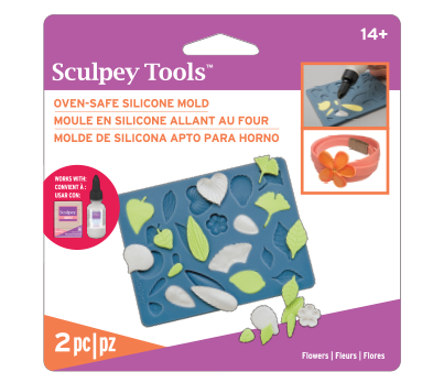 Sculpey Silicone Oven-Safe Mold Flowers &ndash; productfoto