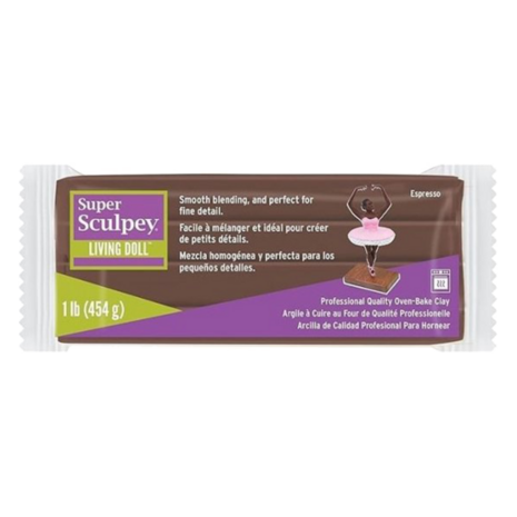 Super Sculpey Living Doll Espresso 454 g &ndash; productfoto