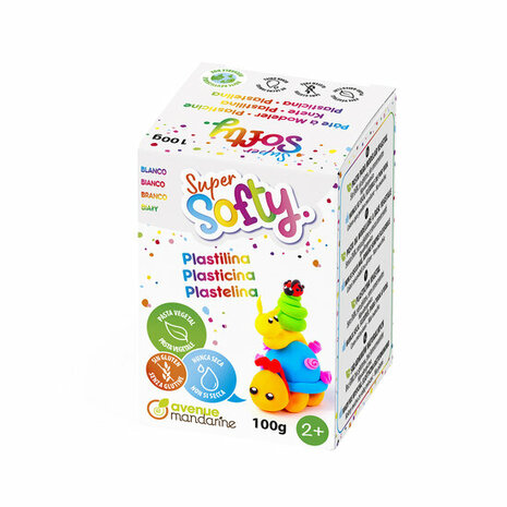 Super Softy Box 100 g White &ndash; productfoto