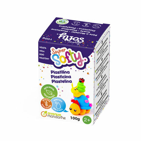 Super Softy Box 100 g Purple &ndash; productfoto