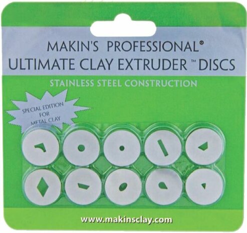 Makin's extruderschijven voor metaalklei &ndash; extruderaccessoires