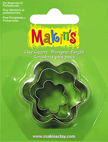 Makin's RVS-uitstekers Flower 3 PC Set &ndash; rvs-uitstekers 3-delig