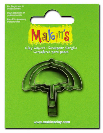 Makin's RVS-uitstekers Umbrella 3 PC Set &ndash; rvs-uitstekers 3-delig