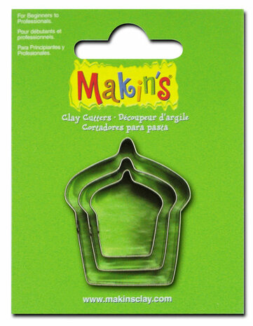 Makin's RVS-uitstekers Cake 3 PC Set &ndash; rvs-uitstekers 3-delig