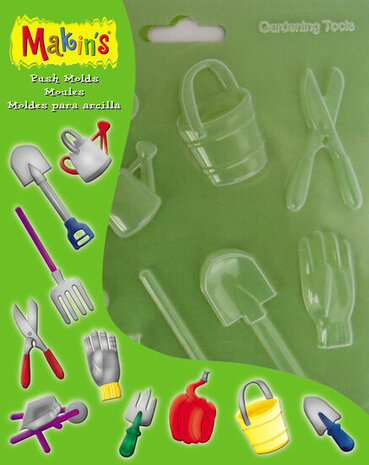 Makin's Push Mold Gardening Tools &ndash; kunststof drukmallen