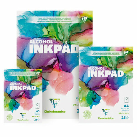 Clairefontaine Alcohol Inkpad A5 met 25 vellen