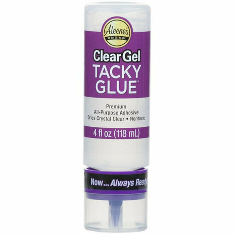 Tacky Glue Clear Gel Always Ready 118 ml fles hobbylijm