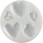 Silicone mould Hearts 2