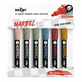 Darwi MARBEL Marker Set Natuur 4 mm (6 markers)