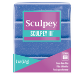 Sculpey III -- Blue Glitter