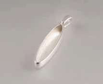 Pendant oval long with bail 39x10 mm