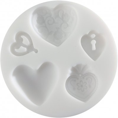 Silecon mould Hearts 2